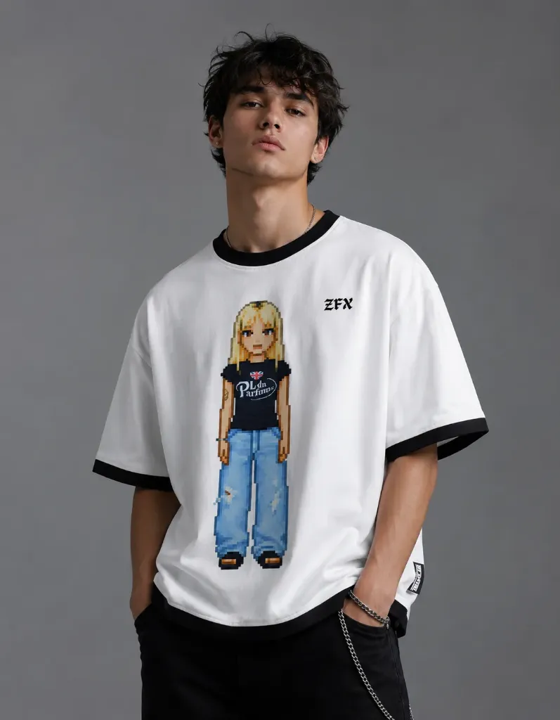 ZFX "Y2K Glitch" Boxy Tee