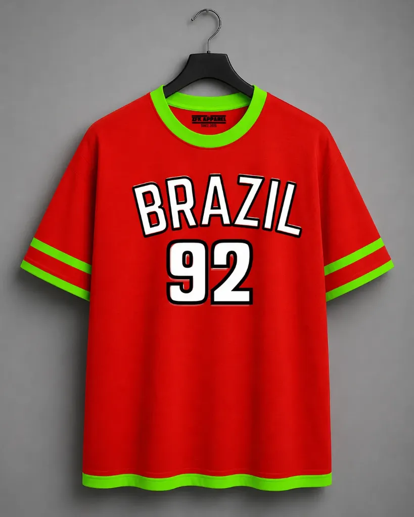 ZFX "Retro Brazil 92" Oversized Jersey Tee (S)