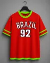 ZFX "Retro Brazil 92" Oversized Jersey Tee
